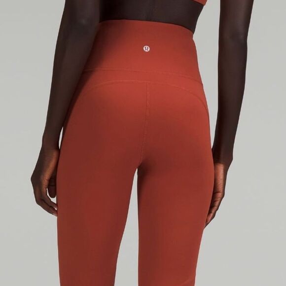 lululemon athletica Pants - LULULEMON Pant Groove Flare High Rise Pants Cayenne red orange brown nwt perfect